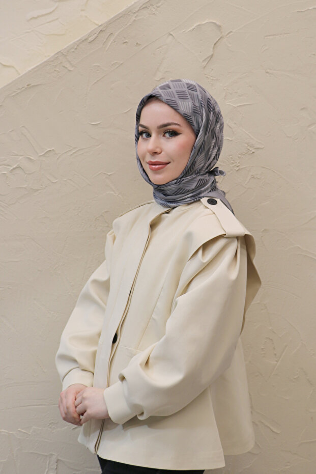Line Pattern Imported Cotton Scarf