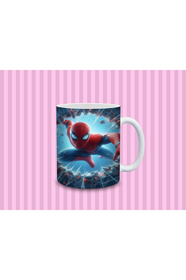 كوب سبايدرمان بتصميم شخصيةين 330 مل |   تأثير ثلاثي الأبعاد - 3