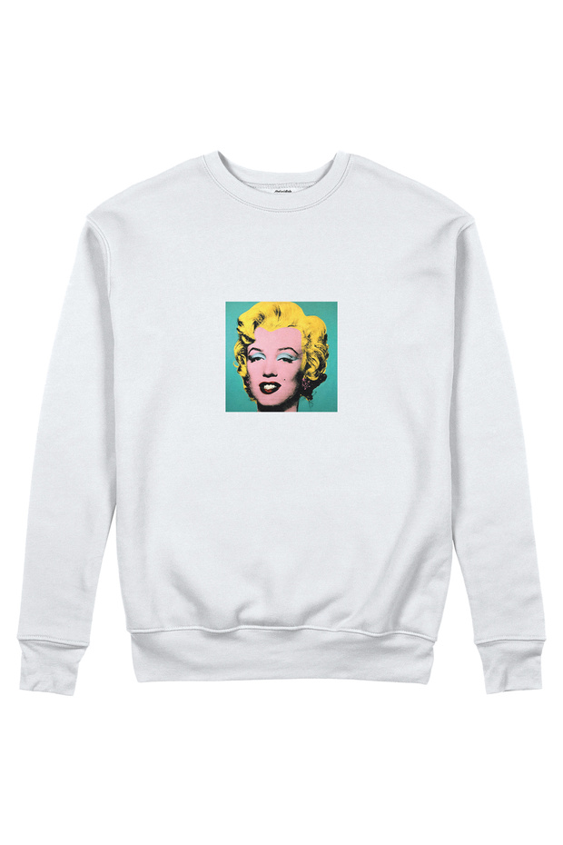 Andy Warhol / Marilyn Monroe Blue Sweatshirt - White