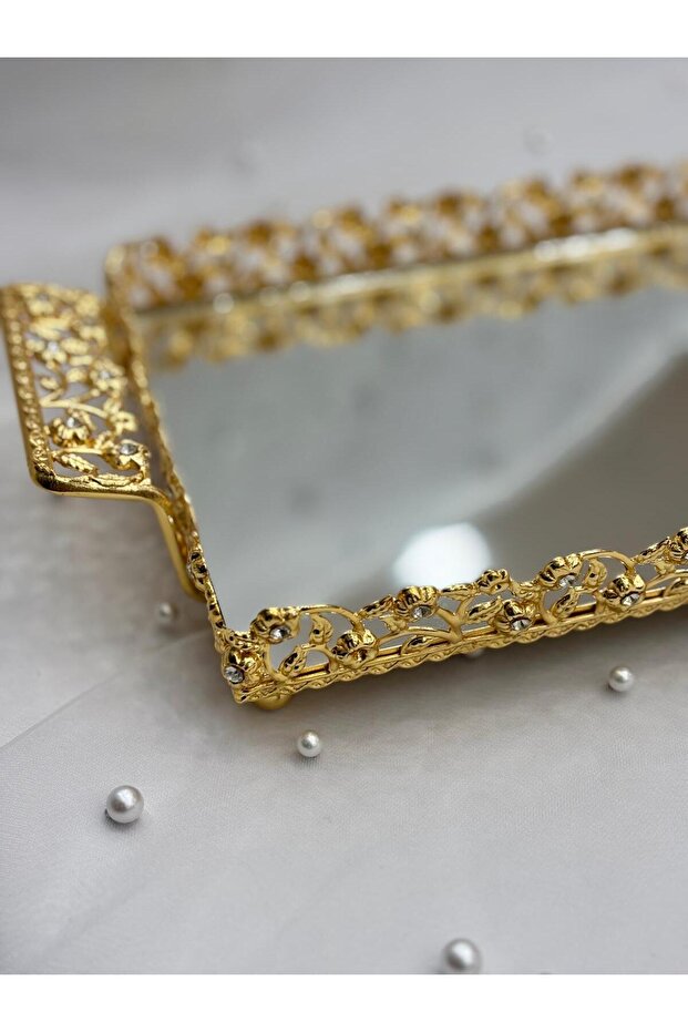 Gold Rectangular Presentation Tray - 2