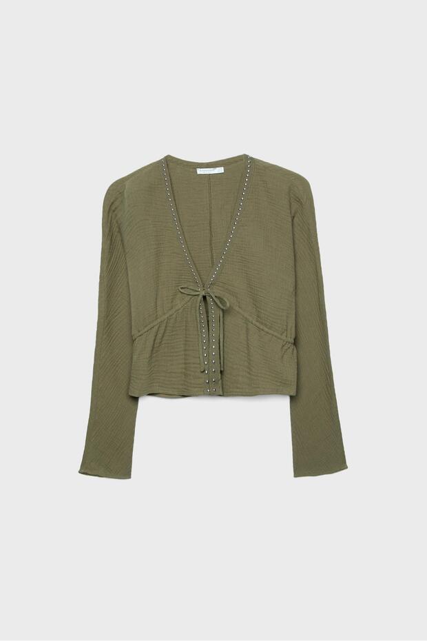 Çıtçıtlı açık gömlek - 6