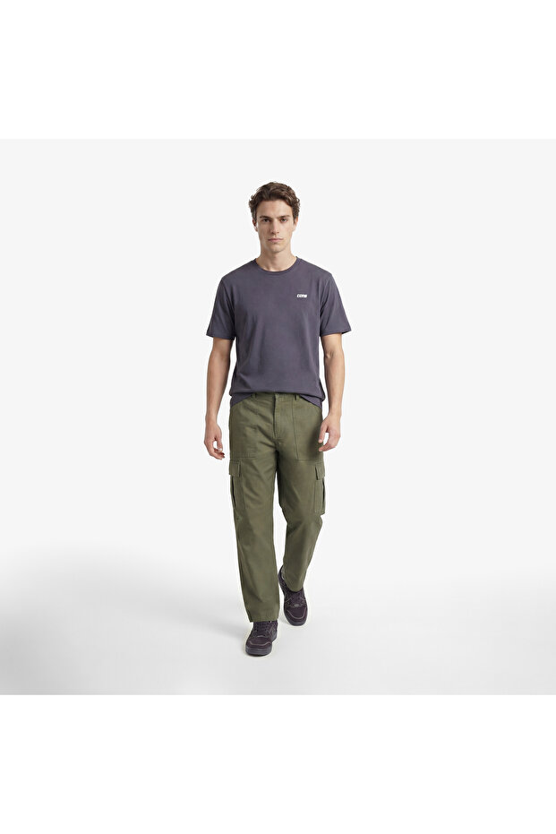 Erkek Haki Cargo Pantolon - 1