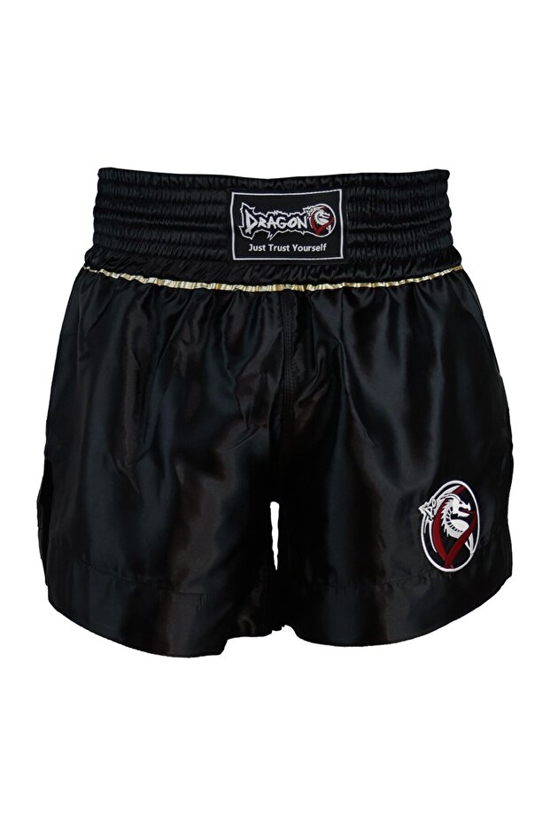 MT3033 Muaythai Şortu Siyah Kick Boks Şortu - 1
