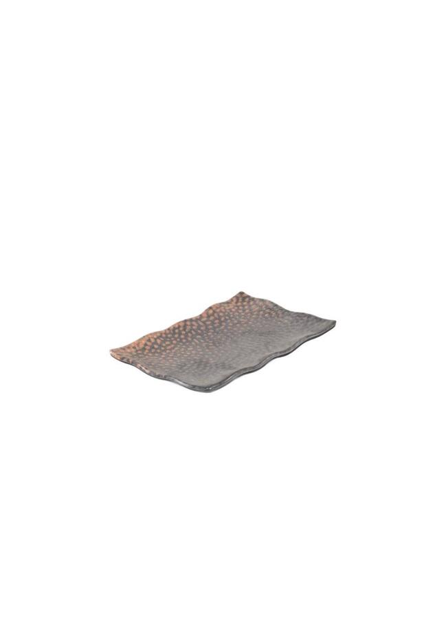 طبق مستطيل الشكل لعرض غروب الشمس 22.5×15×2.5 سم