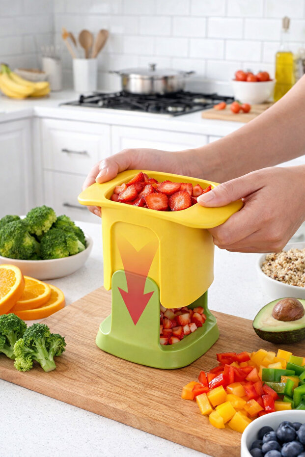 Vegetable Fruit Chopper Multifunctional Practical Fast Cutting Easy Use - 1