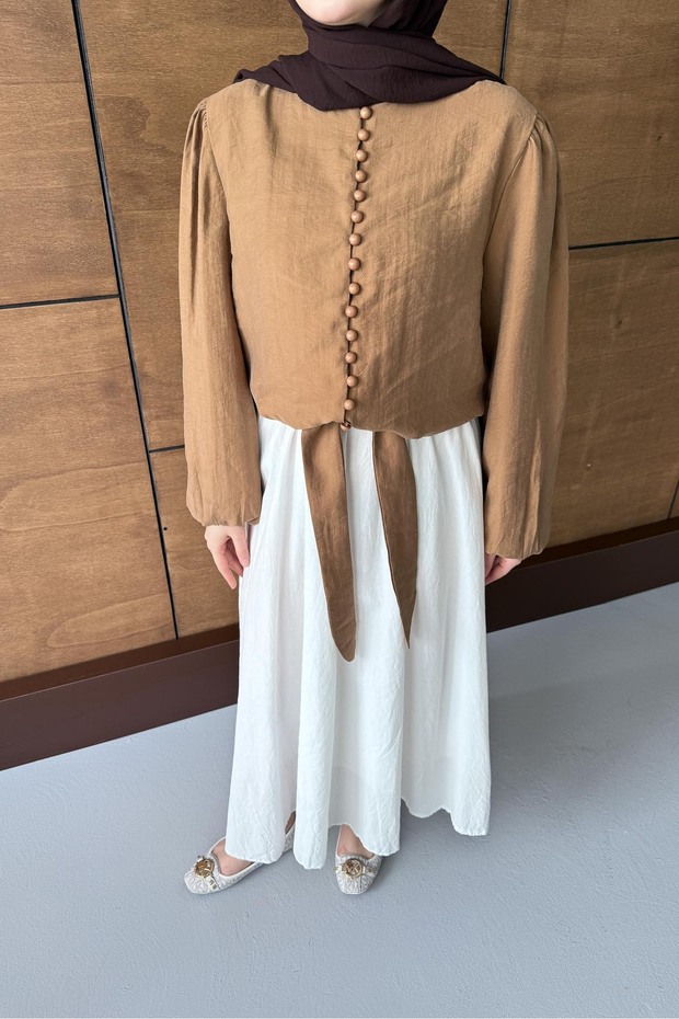 Buttoned Blouse Taba - 4