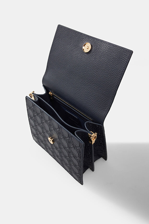 LACİVERTMONOGRAMDERİÇANTA - 7