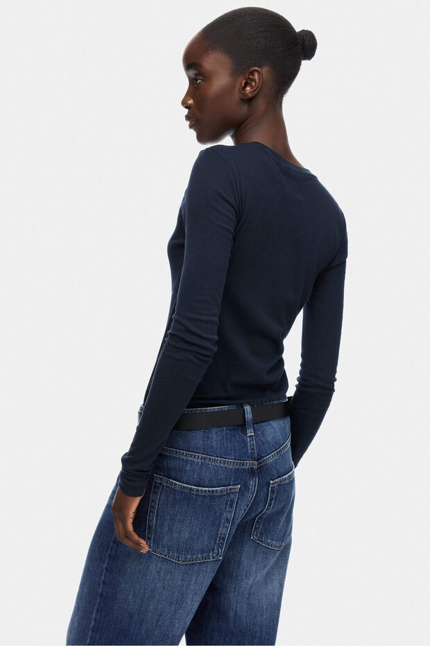 Pima Pamuklu Jarse Üst - 5