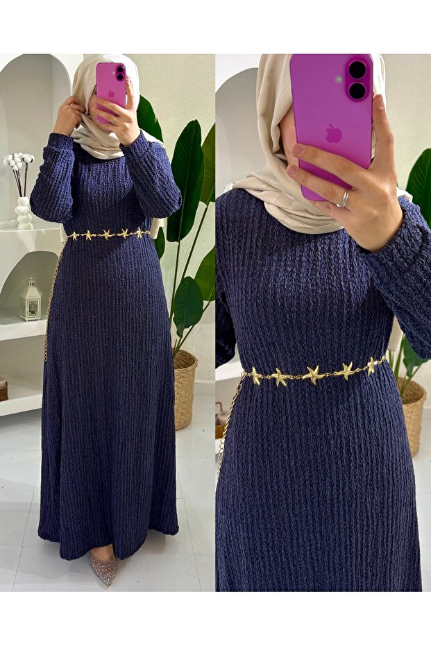 Star Belt Detail Boydan Dress