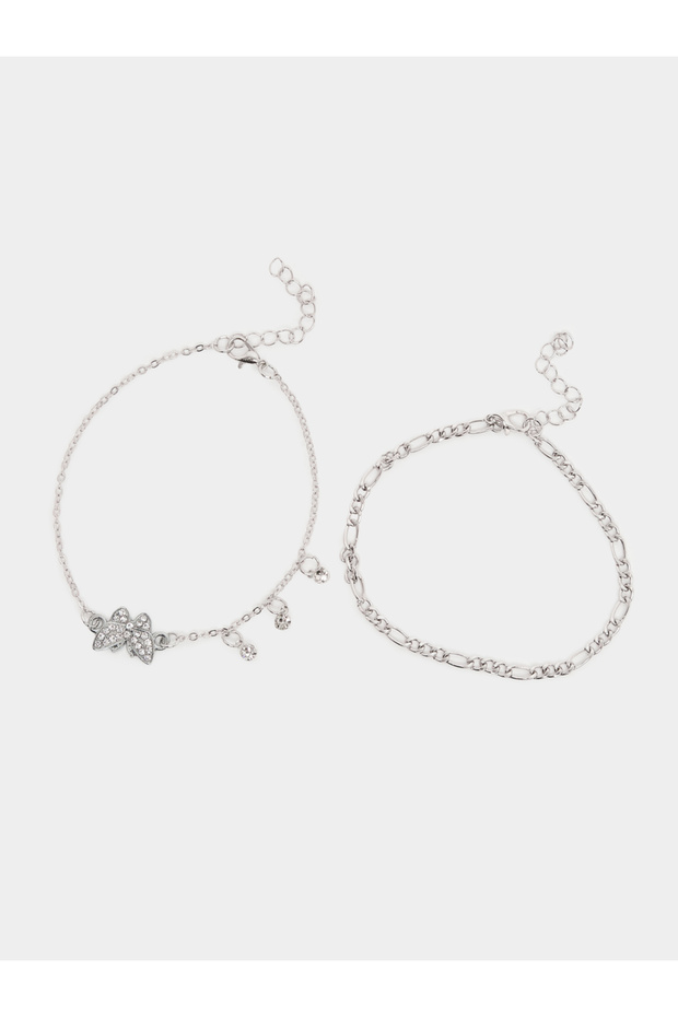 Pack of 2 - Charm Chain Anklet