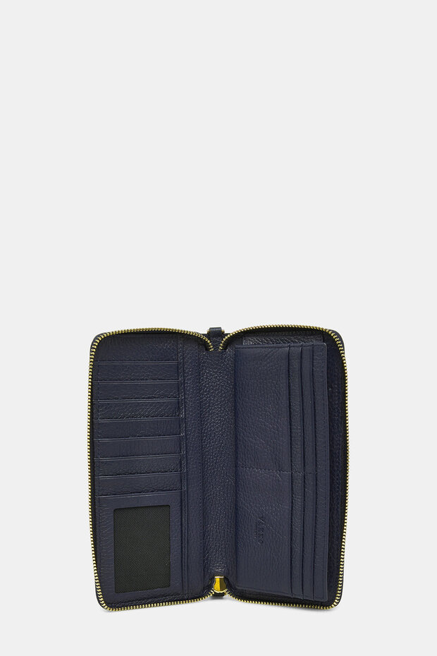 LACİVERT MONOGRAM DERİ CÜZDAN - 5