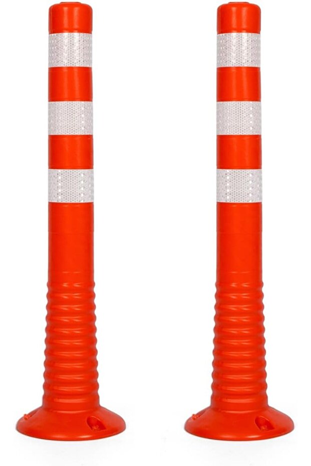 Traffic Post Safety Delineator Post 75CM Reflective Flexible Guide Post Red
