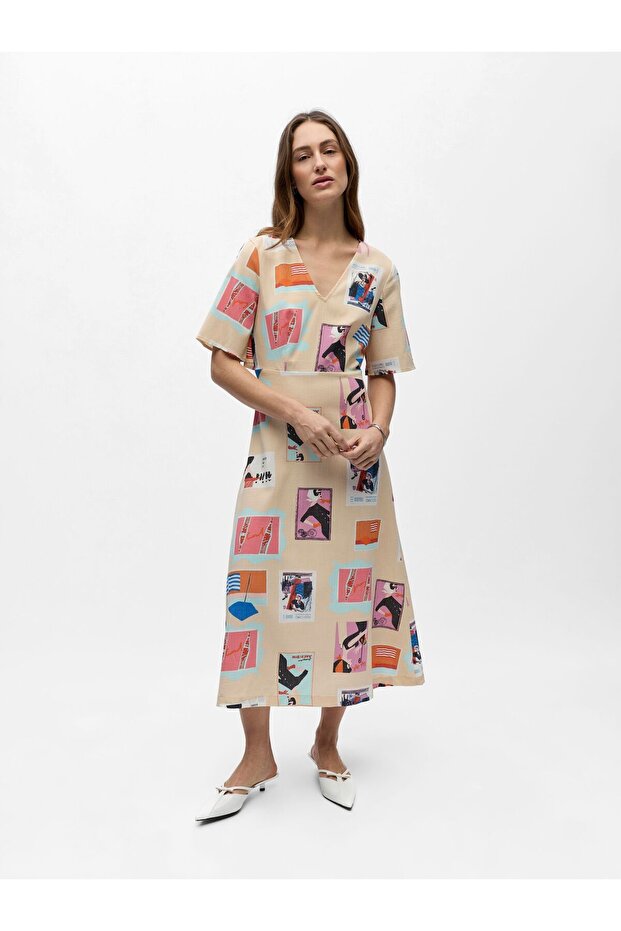 Rochie maxi cu imprimeu - 4