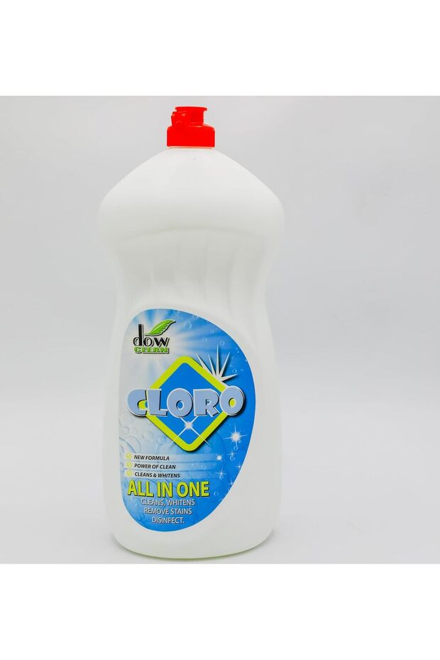 DOW CLEAN CLORO All-in-One Cleaner, Whitens, Removes Stains, Disinfects, 1.5L