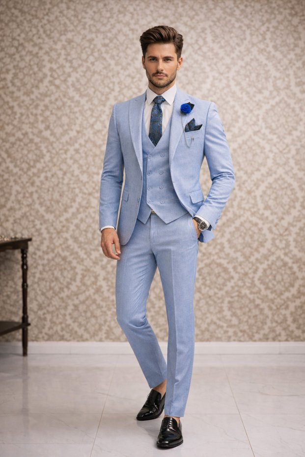 Men's Slim Fit Vest Suit (New Season 2026)