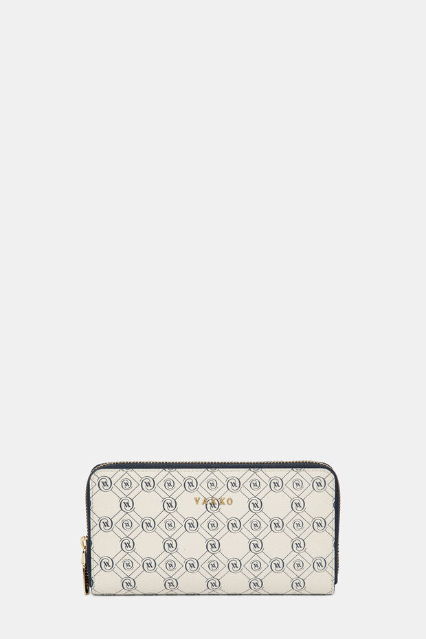 EKRU MONOGRAM CÜZDAN - 1