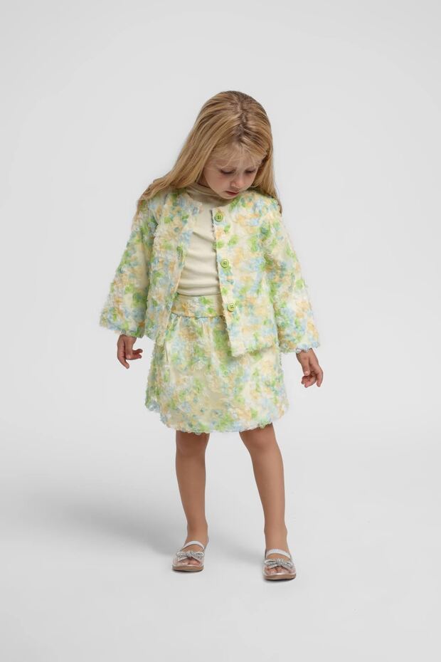2-6 Years Colorce Love Girls' 3-Piece Set-Green