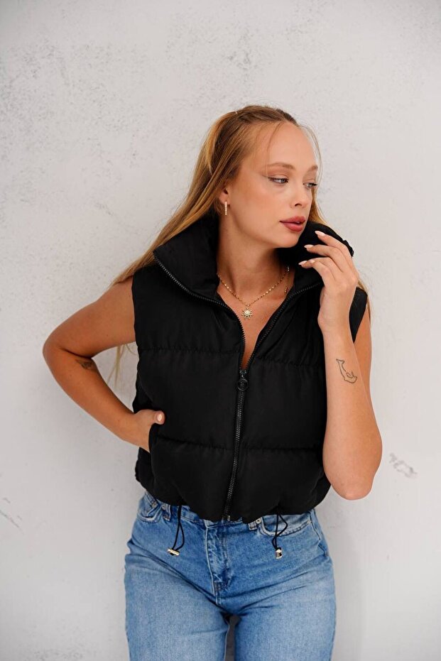 SİYAH Şişme Yelek - 1