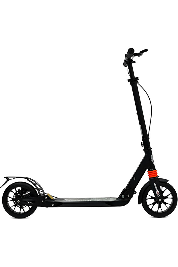 Adult Foldable Kick Scooter - Dual Suspension & Big Wheels - Black