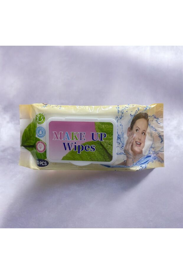 Aloe Vera & Vitamin-E Enriched MakeUp Remover Wipes, 80 Pcs with Lockable Top for Gentle Cleansing