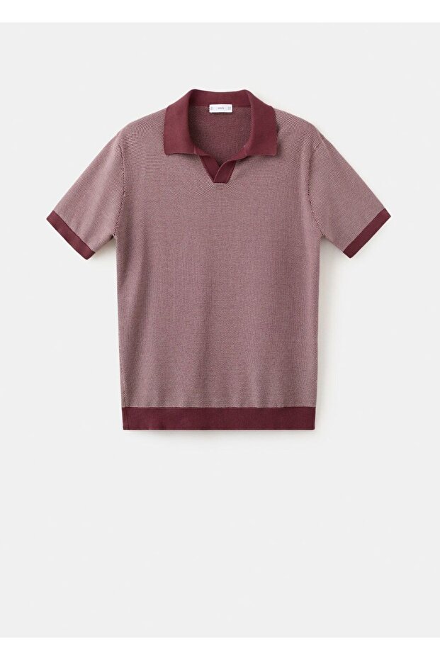 %100 pamuklu kombinli örme polo - 3