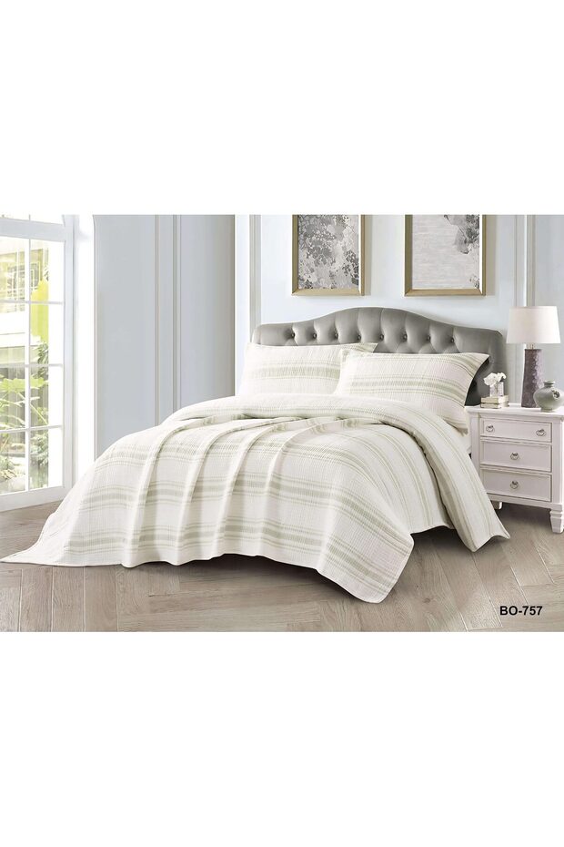 4-piece Linen pressed bedspread set - 1