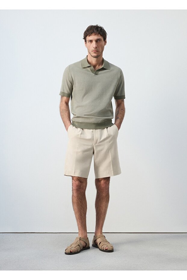 %100 pamuklu kombinli örme polo - 2