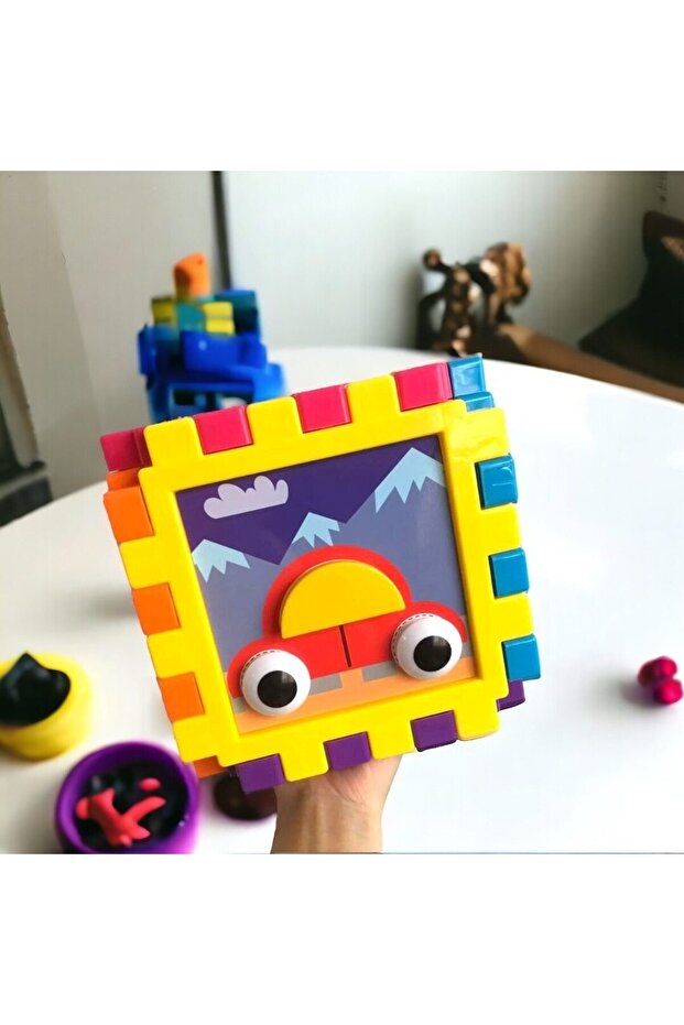 Creative cube with geometric shapes - 3