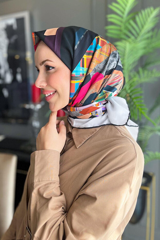وشاح من البوليستر المنسوج -7669799-971