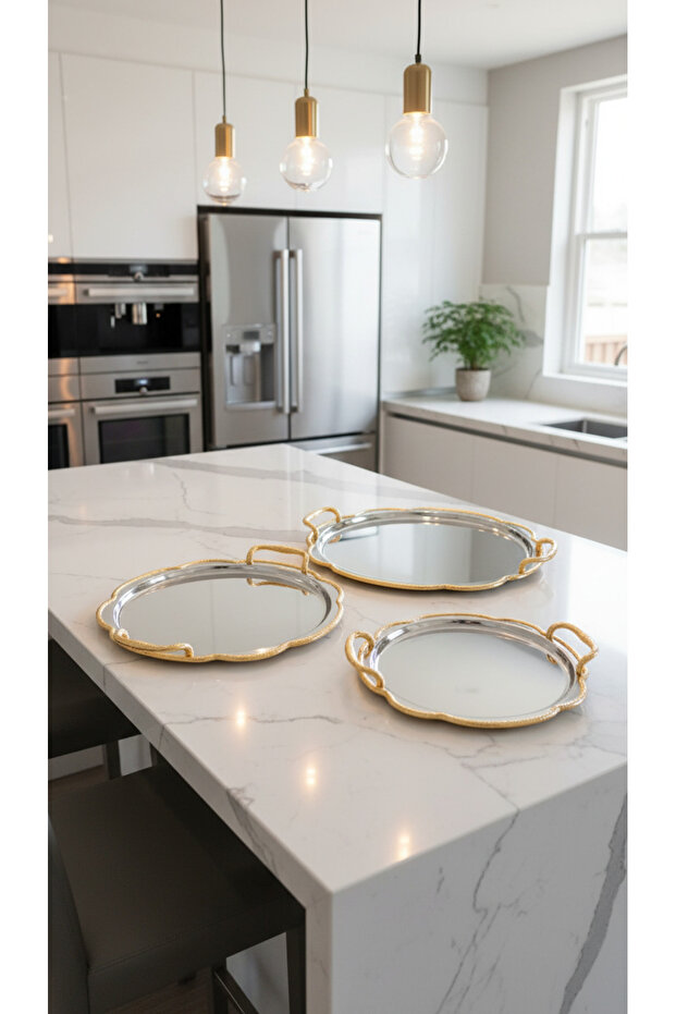 Multi-purpose serving tray set - 1