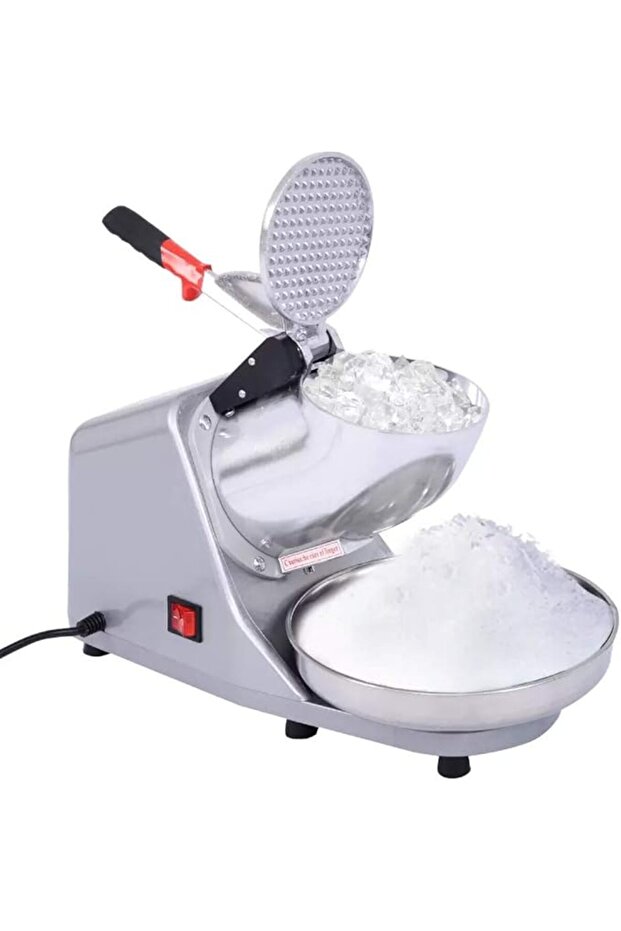 Double Blade Electric Ice Shaver Crusher Machine, Fruit Dessert and Cocktail 65Kg Per Hour