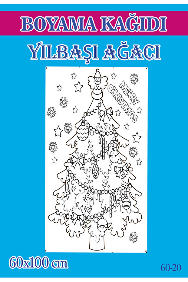 55X100 cm Christmas Tree Children's Activity Giant Coloring Paper