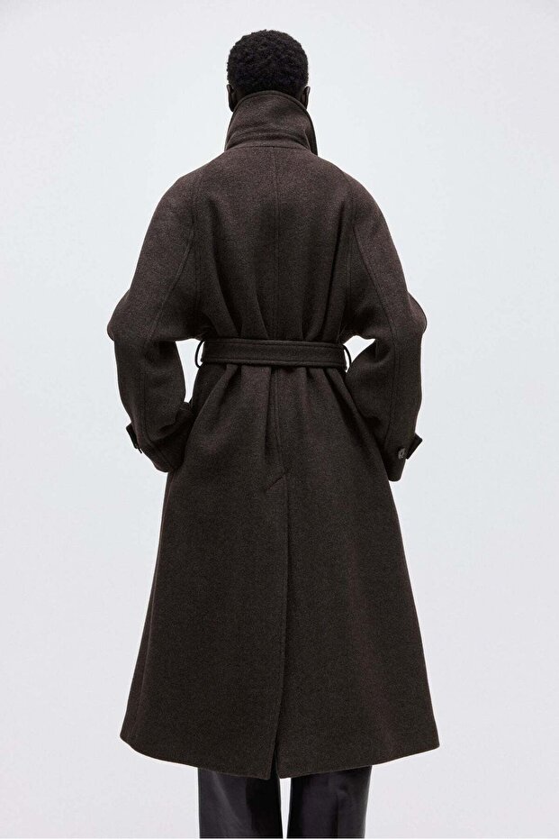 Oversized wool-blend coat - 5