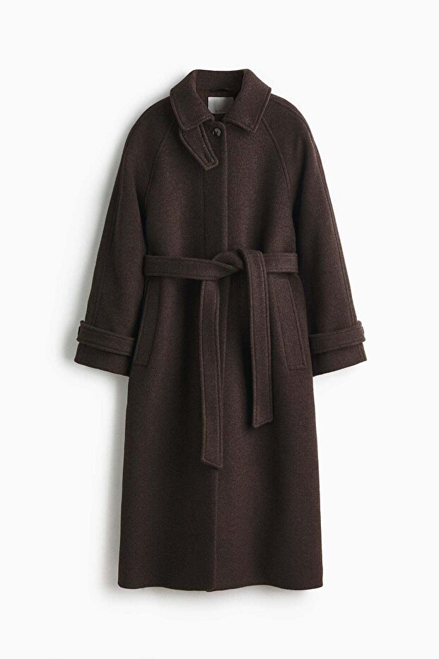 Oversized wool-blend coat - 6