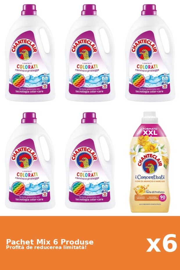 Set 6 Mix Chanteclair: 5 Detergent, 1 Balsam