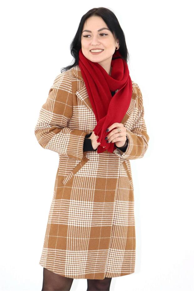 Women's Burgundy Fleece Scarf