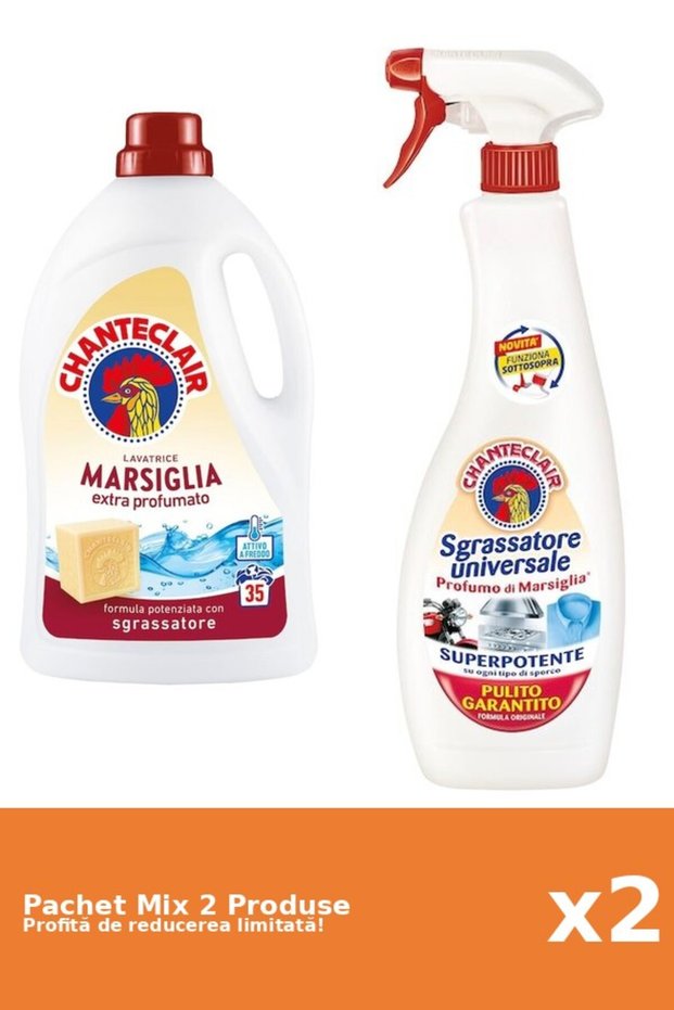 Set 2 Mix Chanteclair: 1 Detergent, 1 Degresant