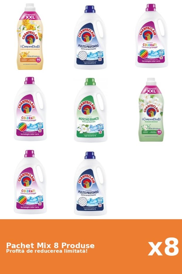 Set 8 Mix Chanteclair: 2 Balsam, 6 Detergent
