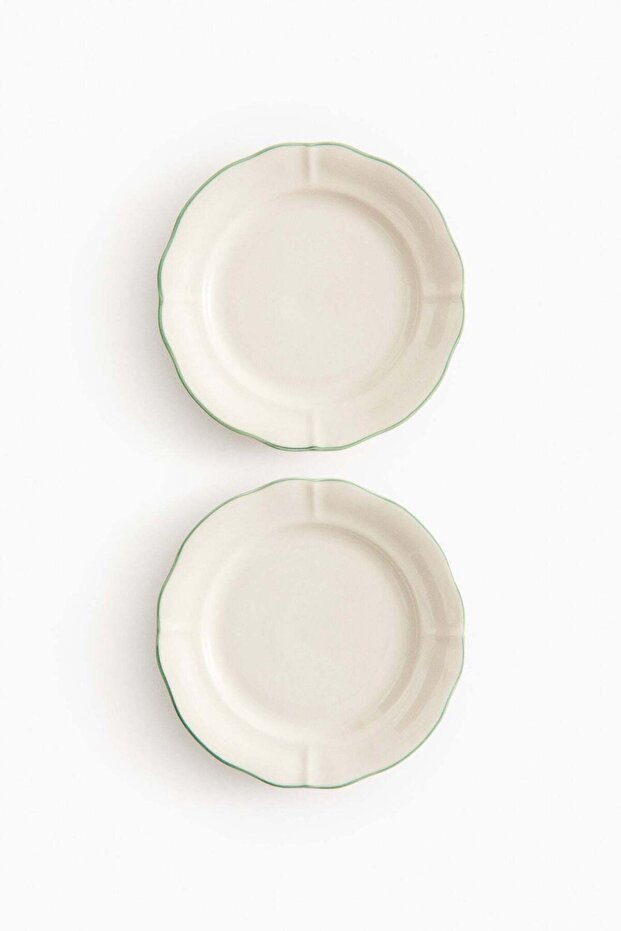 2-pack stoneware starter plates