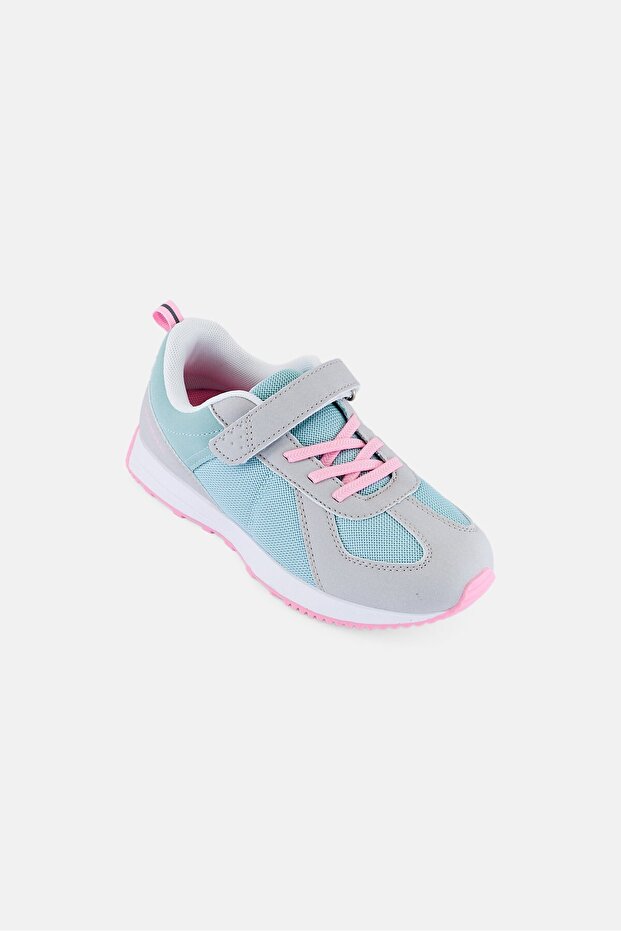 Kids Girl Velcro Closure Shoes, Multicolor