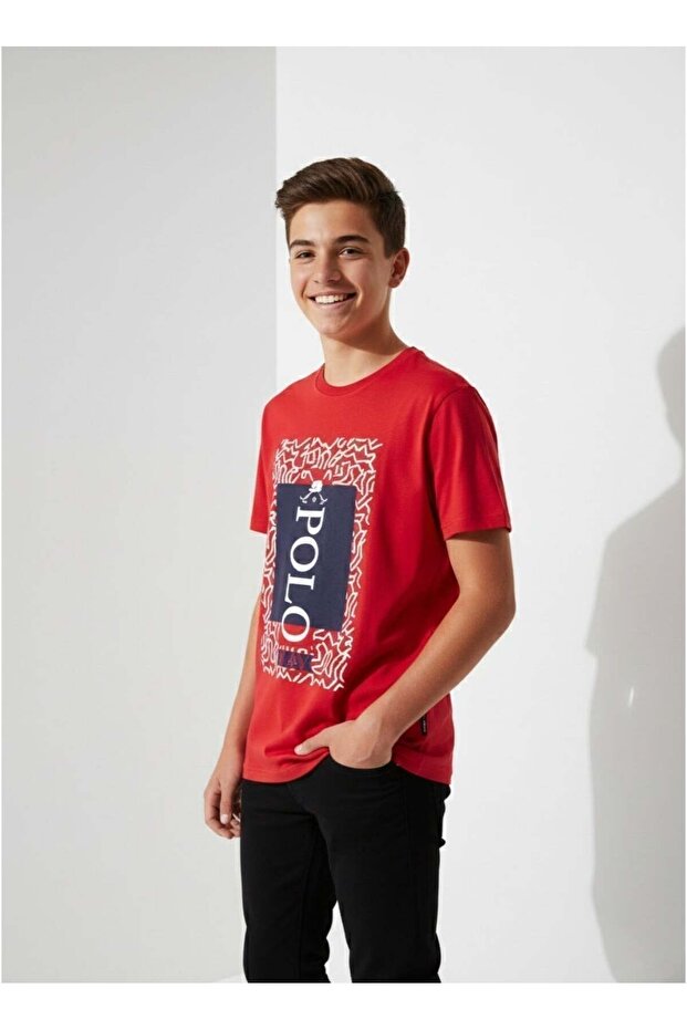 Boys Graphic T-shirt -RED
