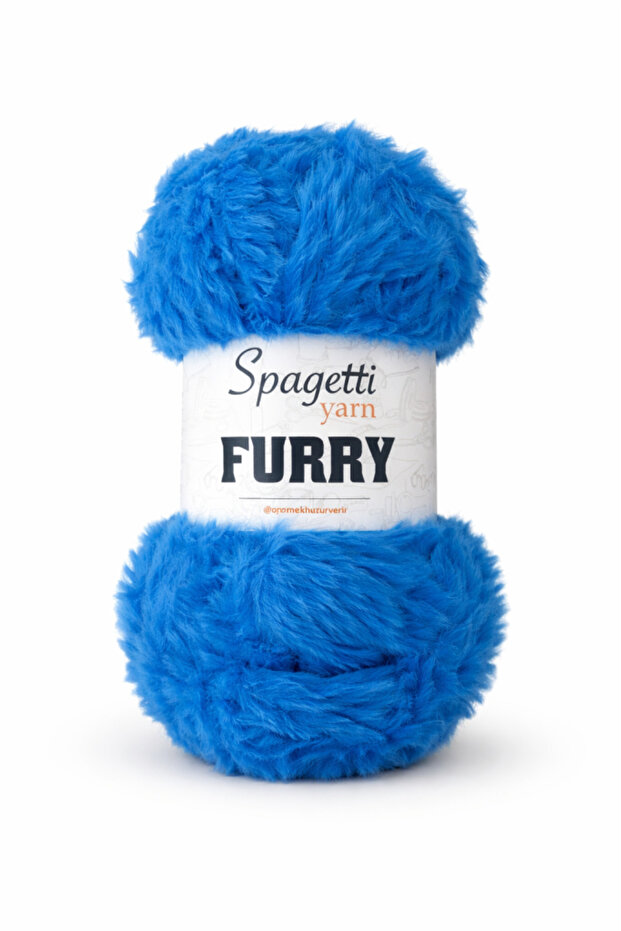 Furry Azure Blue Velvet Hand Knitting Yarn