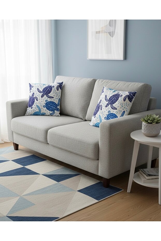 غطاء وسادة بطباعة رقمية من قطعتين