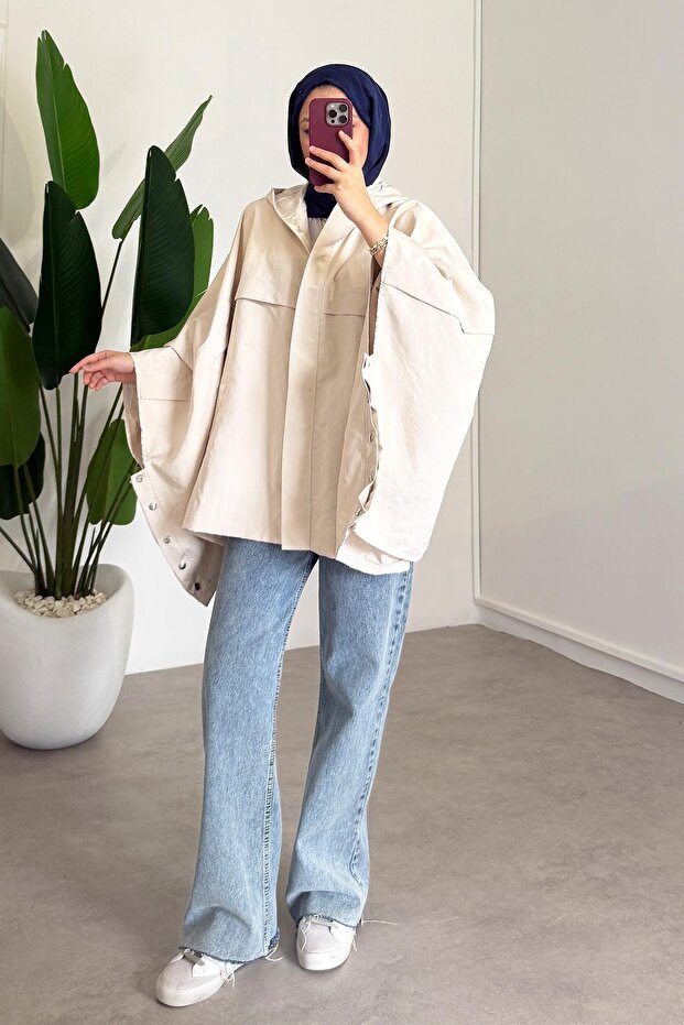 Çıtçıtlı Panço - Bej - 4