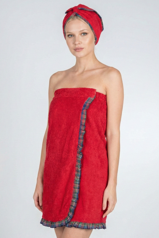 Sauna Seti 2 Parça – Havlu + Bone - 2