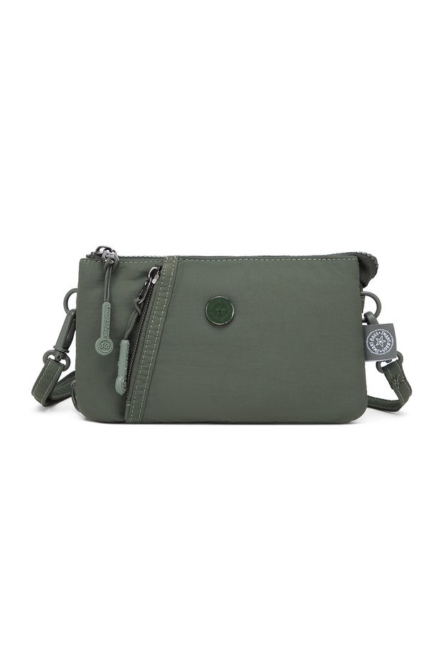 Khaki Ultra Light Fabric Daily Small Size Women's Phone, Money and Card Bag