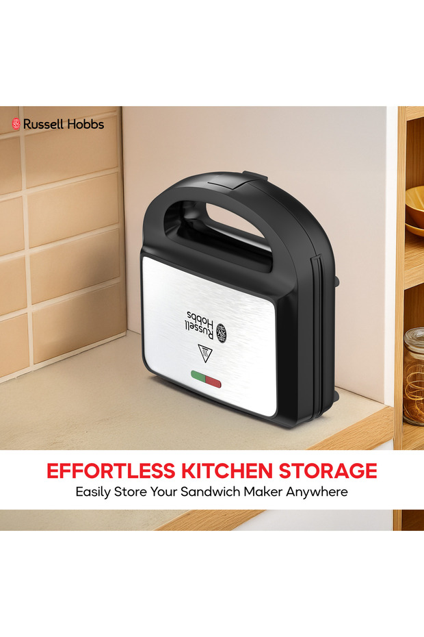 3-in-1 Sandwich Maker, 750W, Nonstick, Waffle & Grill Plates
