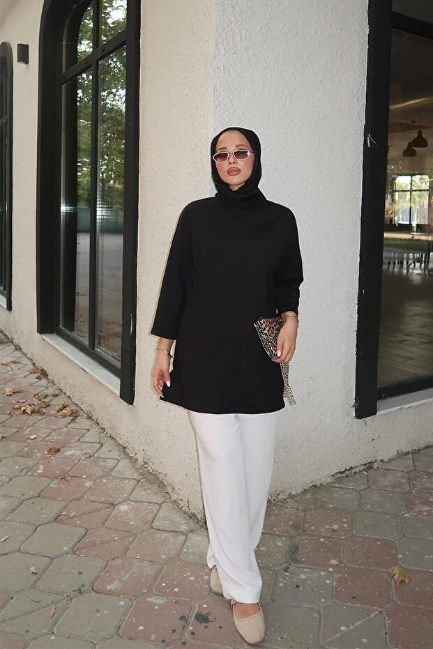 Basıc T-shirt 4-6694- SİYAH - 4