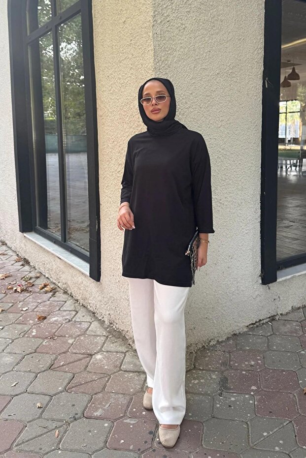 Basıc T-shirt 4-6694- SİYAH - 3