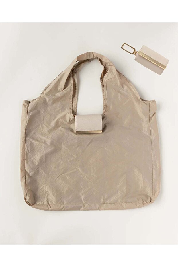 حقيبة ساحرة خفيفة الوزن وقابلة للطي متعددة الأغراض مع وظيفة سلسلة المفاتيح، موديل KSCH-4085 - 1